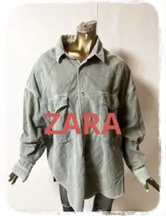 ☘️T17558☘️ZARA コーデュロイ オーバージャケット XL