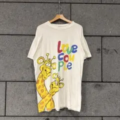 90s 半袖tシャツ アニマルtee 麒麟 キリン 古着 グランジ y2k