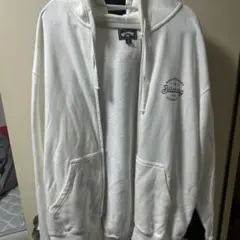 Billabong ホワイト フルジップパーカー
