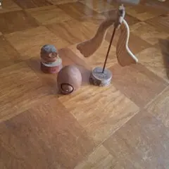 木製　動物オブジェ 3点セット