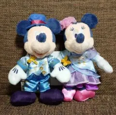 【新品】ファンタジースプリングスホテル　ミッキー ミニー　ぬいぐるみ　バッジ