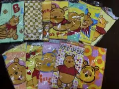 ディズニー くまのプーさん ハンカチ 12枚セット　まとめ売り レトロ
