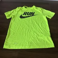 NIKE ランニング　Tシャツ 蛍光　イエロー