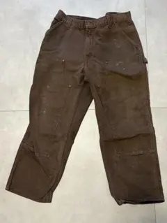 カーハート アメリカ製ダブルニー ペインターパンツ W38 L32 ブラウンのサムネイル