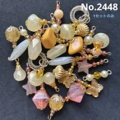 No.2448 チャーム　コネクター　ハンドメイド　アクセサリー　パーツ　キット