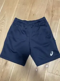 ASICS ネイビー　ショートパンツ　スポーツウェア