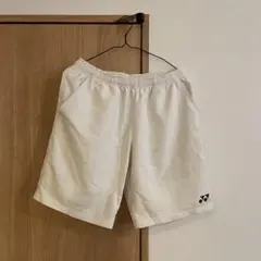 YONEX ホワイト ハーフパンツ Lサイズ