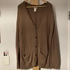 『L』llbean/エルエルビーン★コットン/ニットカーディガン/ベージュ