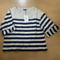 ザラ♪ボーダートップス♪金ボタン♪タグ付き新品♪
