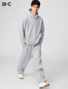 UNIQLO:C スウェットワイドパンツ XS 03 GRAY