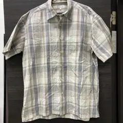 ELEMENT OF SIMPLE LIFE 半袖チェックシャツ Lサイズ