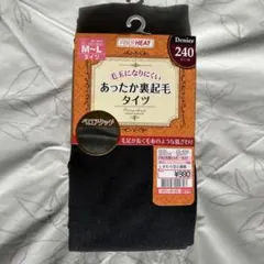 あったか裏毛タイツ M-L 240デニール