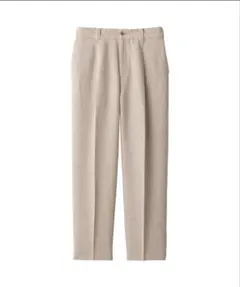 MUJI Labo 紳士　リネン混ウールストレートパンツ　Lサイズ