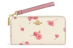COACH フラワープリント 長財布
