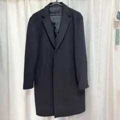 HAMILTON LAMSWOOL チェスターコート ダークグレー