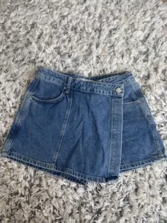 ZARA デニムラップスカート風ショーパン【着画あり】