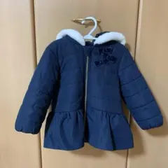 ネイビー フレアシルエットダウンコート　conoco