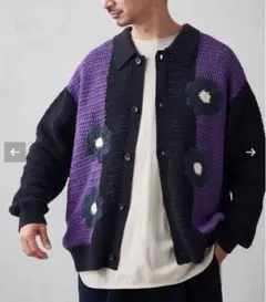 CALIFORNIA クロシェアミ ニットカーディガン 