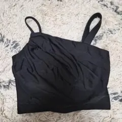 SUKALA シャインストレッチアシンメトリーブラトップ L