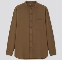 新品　UNIQLO ユニクロ フランネルスタンドカラーシャツ Sサイズ メンズ