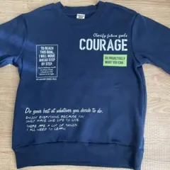 トレーナー　裏起毛　140㎝　ネイビー