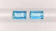 天然サンタマリアアクアマリン セットルース ペア 3.71ct - メルカリ
