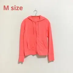 UNIQLO エアリズムUVカットメッシュパーカ 長袖 ピンク系 M