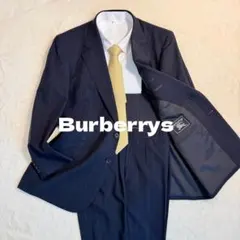 【Burberrys】軽量スーツセットアップ BE5 紺 ストライプ 背抜き春夏