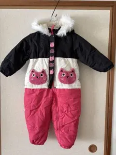 スノーウエア　100cm フードに猫耳付き