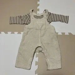 プティマイン　モコモコ　くま　サロペット