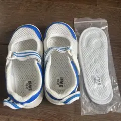 IFME 上履き 16.0 ホワイト/ブルー
