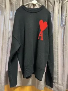ami paris 黒ニットセーター 長袖