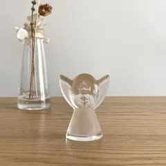 北欧ビンテージ MATS JONASSON クリスタルガラス 天使 希少
