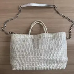 アンテプリマ　トートバッグ　ハンドバッグ　2way イントレッチオ　シルバーのサムネイル