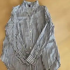 青と白のストライプ 長袖シャツ サイズ8