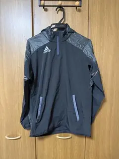 adidas アディダス ウィンドブレーカー ハーフジップ 黒 Sサイズ