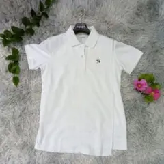 【Arnold Palmer】ゴルフウェア 刺繍ロゴ ポロシャツ 半袖 M 白