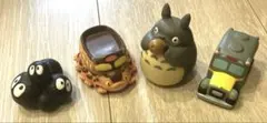 ジブリ 指人形 フィギュア となりのトトロ ネコバス トトロ　まっくろくろすけ