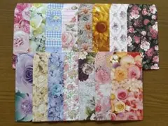 ☆ポチ袋/封筒（大）【フラワー柄】ハンドメイド