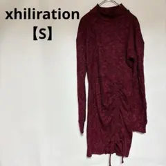 美品✨xhiliration 【S】 ボルドー タートルネック ニットワンピ