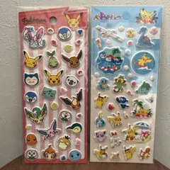 【2枚SET】 ポケモンぷくぷくシール　海外正規品