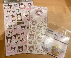 サンリオ×たけいみき☆コラボ箔押しステッカー&フレークシールセット☆クロミ
