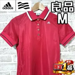 【早い者勝ち✨】アディダスゴルフ レディース 半袖 ポロシャツ M レッド/赤
