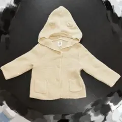 baby GAP くま耳 ニットカーディガン 70cm 6-12M