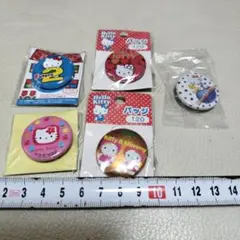 ハローキティ　缶バッジ　レトロ　サンリオ　SANRIO　kitty