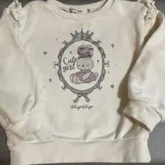 SLAP SLIP 可愛いウサギトレーナー 100cm