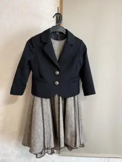 130cm女の子フォーマルワンピース120cmジャケット付き発表会冠婚葬祭