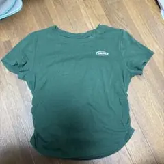 緑 RUN ロゴ 半袖 Tシャツ