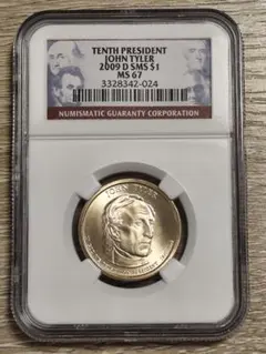 NGC MS67☆2009P アメリカ 9代大統領 1ドル コイン 硬貨 - メルカリ