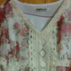 薔薇柄レースワンピ　リズリサ風